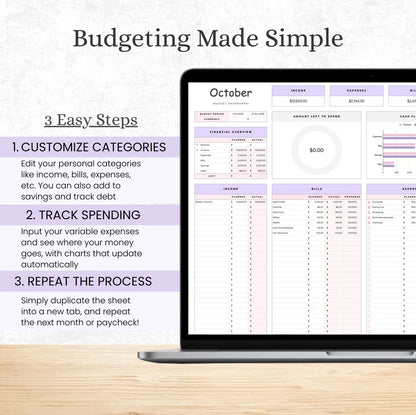 The Budgeting template for Excel & Google Sheets (all currencies)